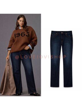 Jeans | J Brand Kane Dark Wash Straight | 11.5" High Rise | 33" Inseam | Tall